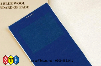 AATCC Standard of fade for blue wool
